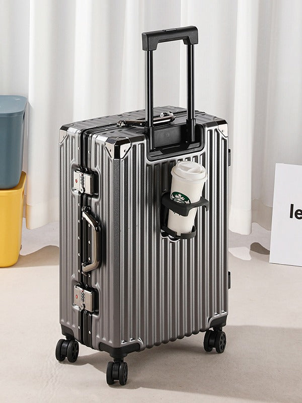 VoyageElite 20-28" TSA Lock Carry-On & Check-In Luggage with USB Charging, Smooth Telescopic Handle, and Shockproof Design