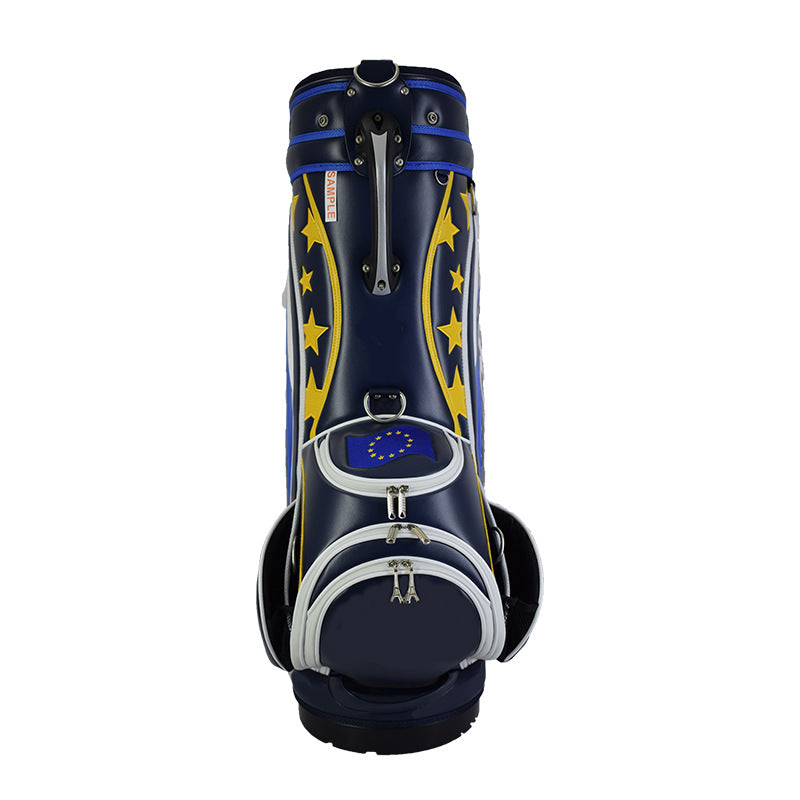 KALES Luxe Leather Stand Golf Bag BACK